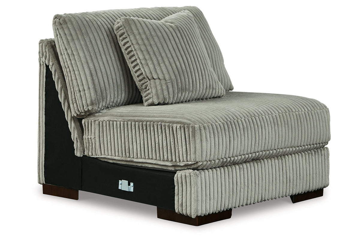Lindyn Fog Armless Chair from Ashley Furniture - Luna Furniture