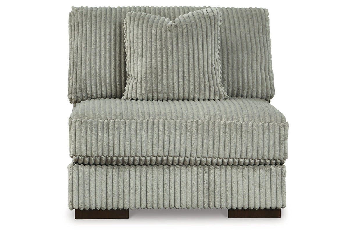 Lindyn Fog Armless Chair from Ashley Furniture - Luna Furniture