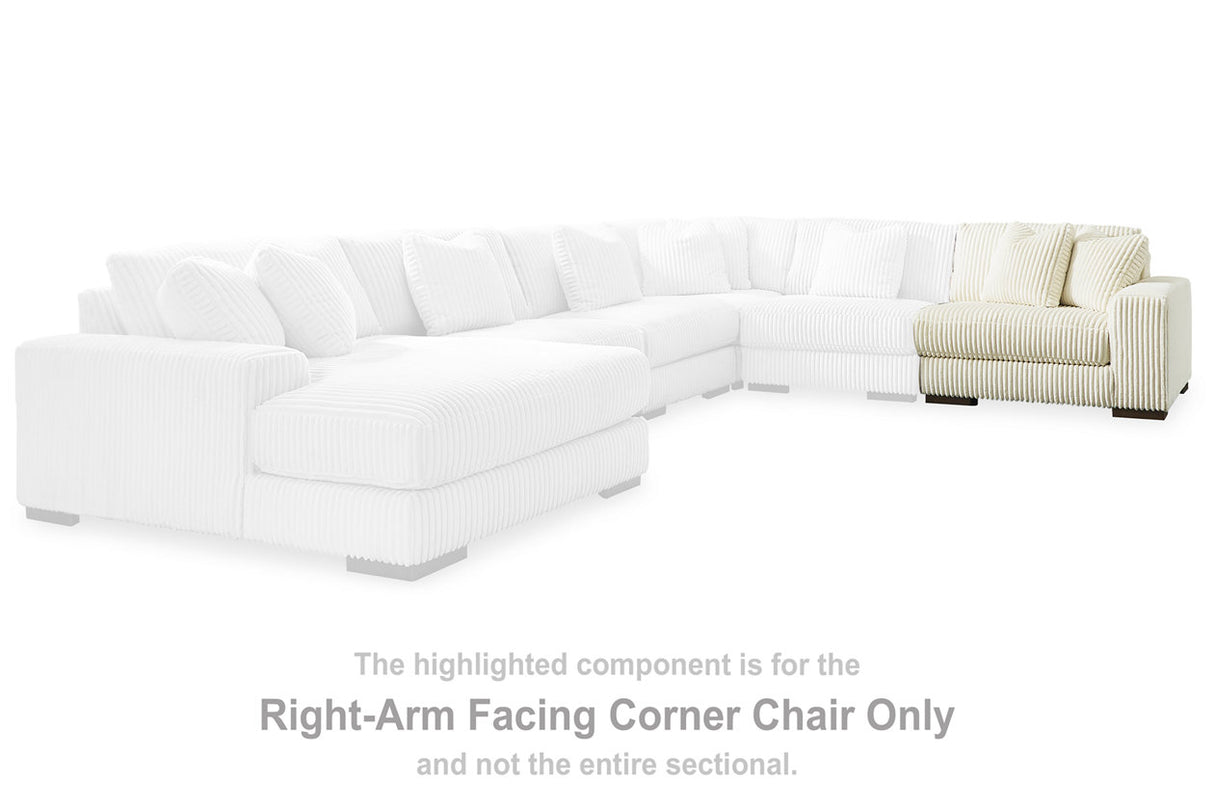 Lindyn Ivory Right-Arm Facing Corner Chair from Ashley - Luna Furniture