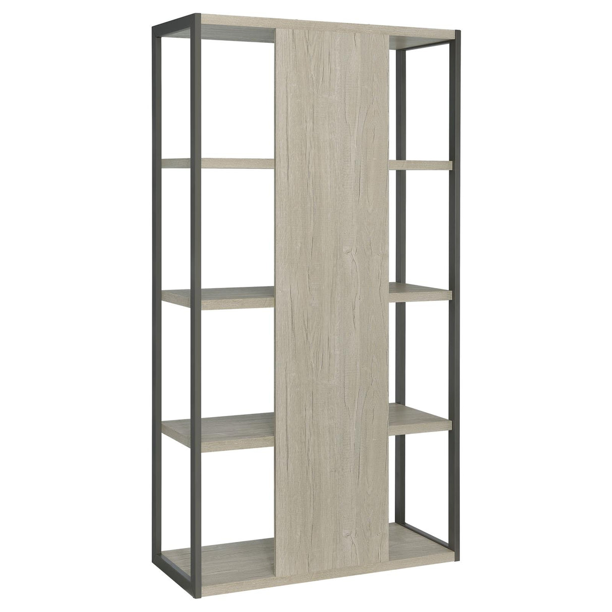 Loomis Whitewashed Gray 4-Shelf Bookcase from Coaster - Luna Furniture