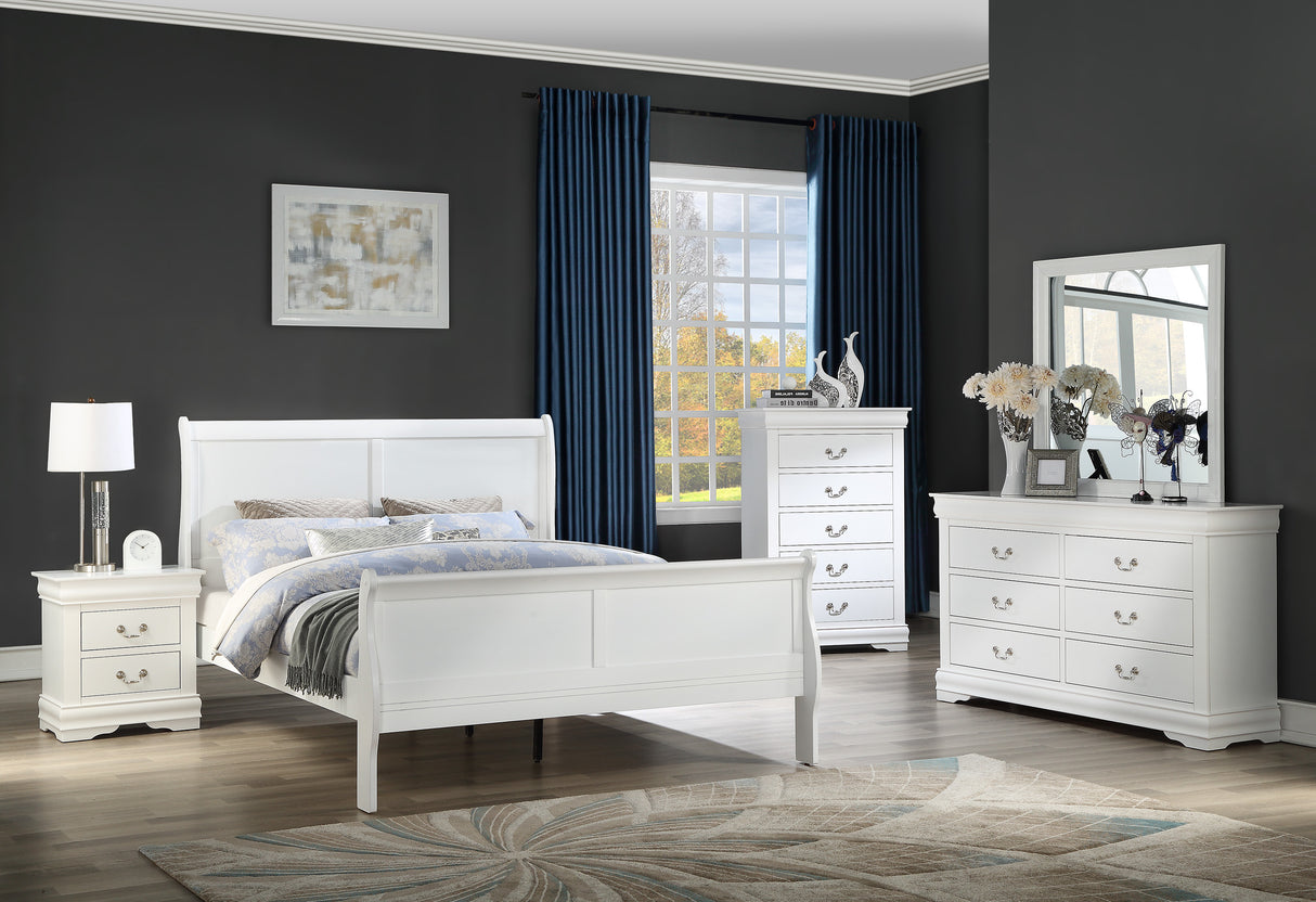 Louis Philip White Bedroom Mirror (Mirror Only) from Crown Mark - Luna Furniture
