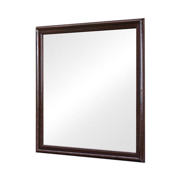 Louis Philippe Cappuccino Square Mirror (Mirror Only)