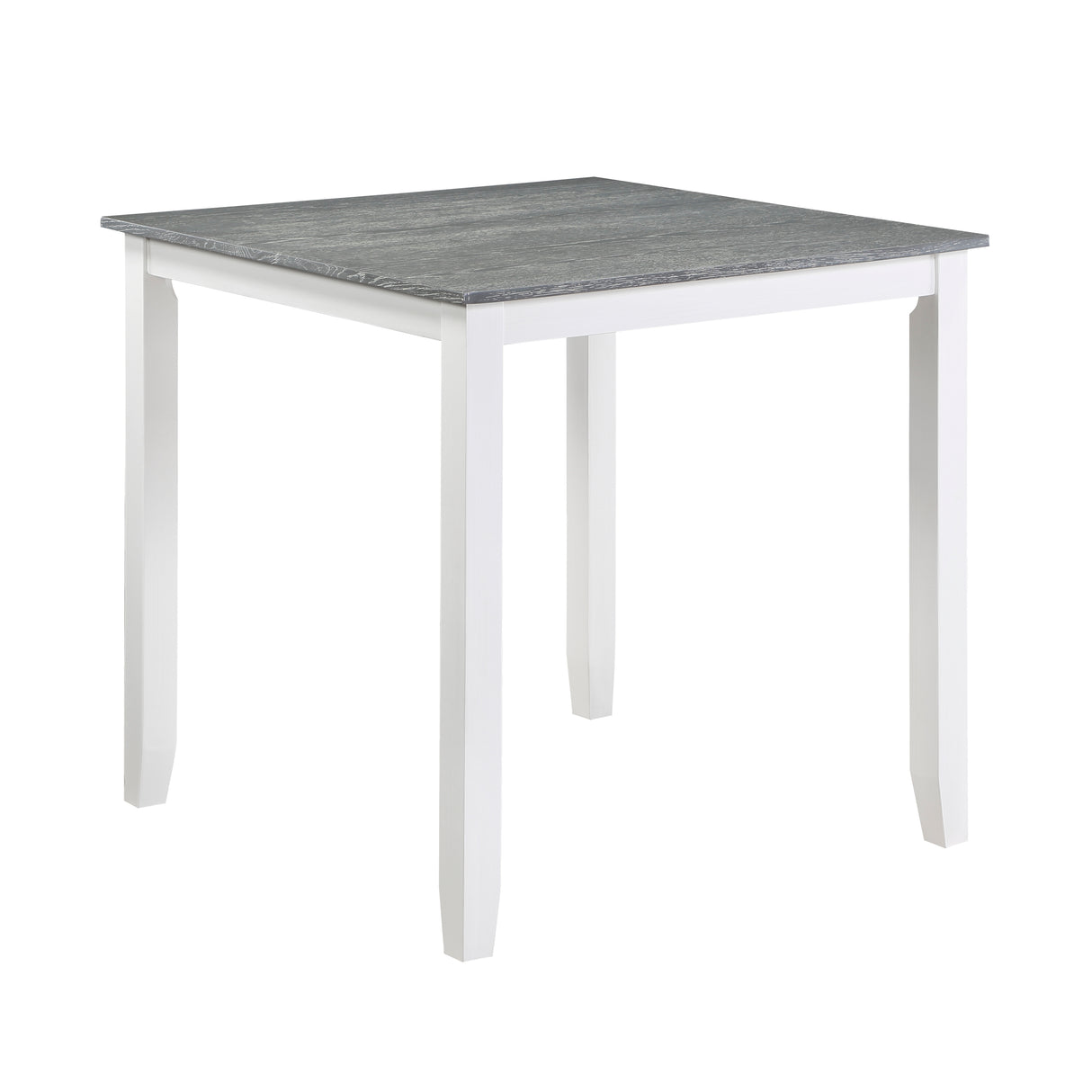 Lowell Bright White/Weathered Gray 5-Piece Counter Height Set from Homelegance - Luna Furniture