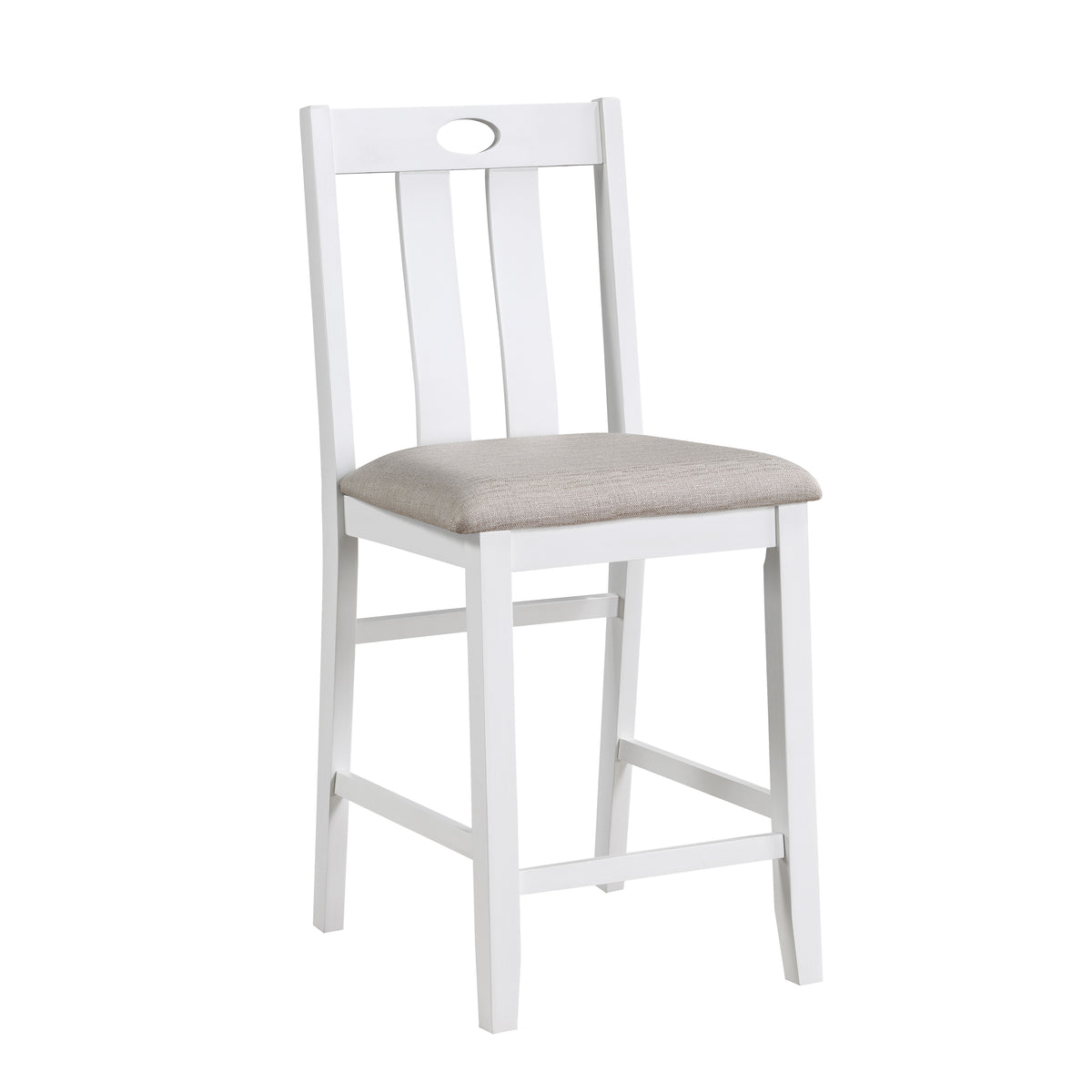 Lowell Bright White/Weathered Gray 5-Piece Counter Height Set from Homelegance - Luna Furniture