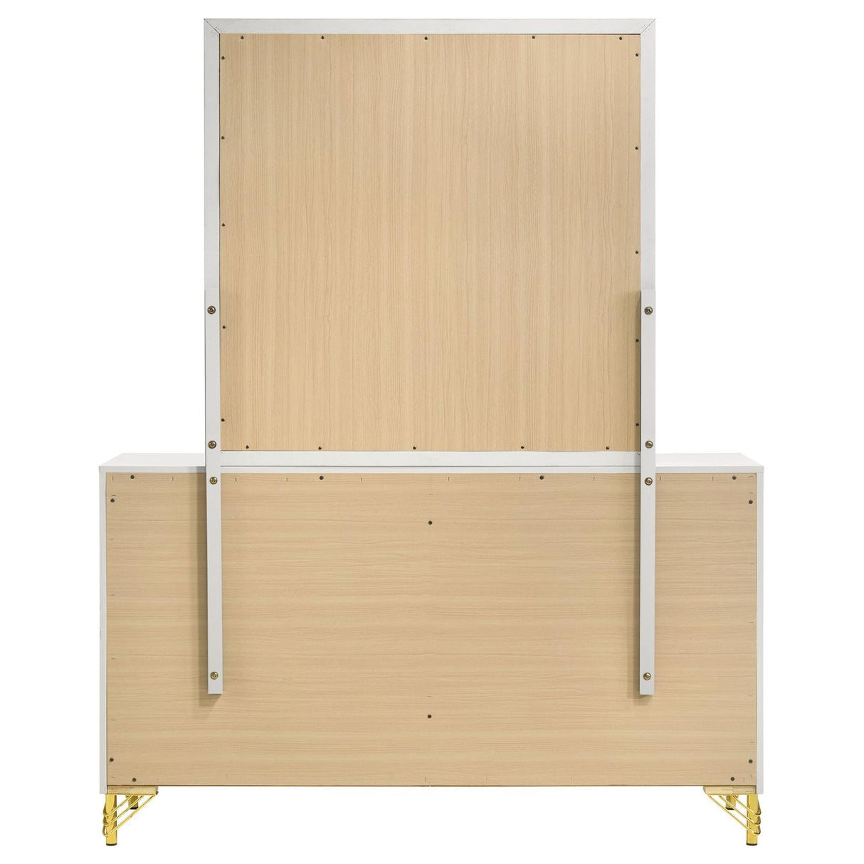Lucia Beige Bedroom Set with Upholstered Wingback Panel Bed from Coaster - Luna Furniture