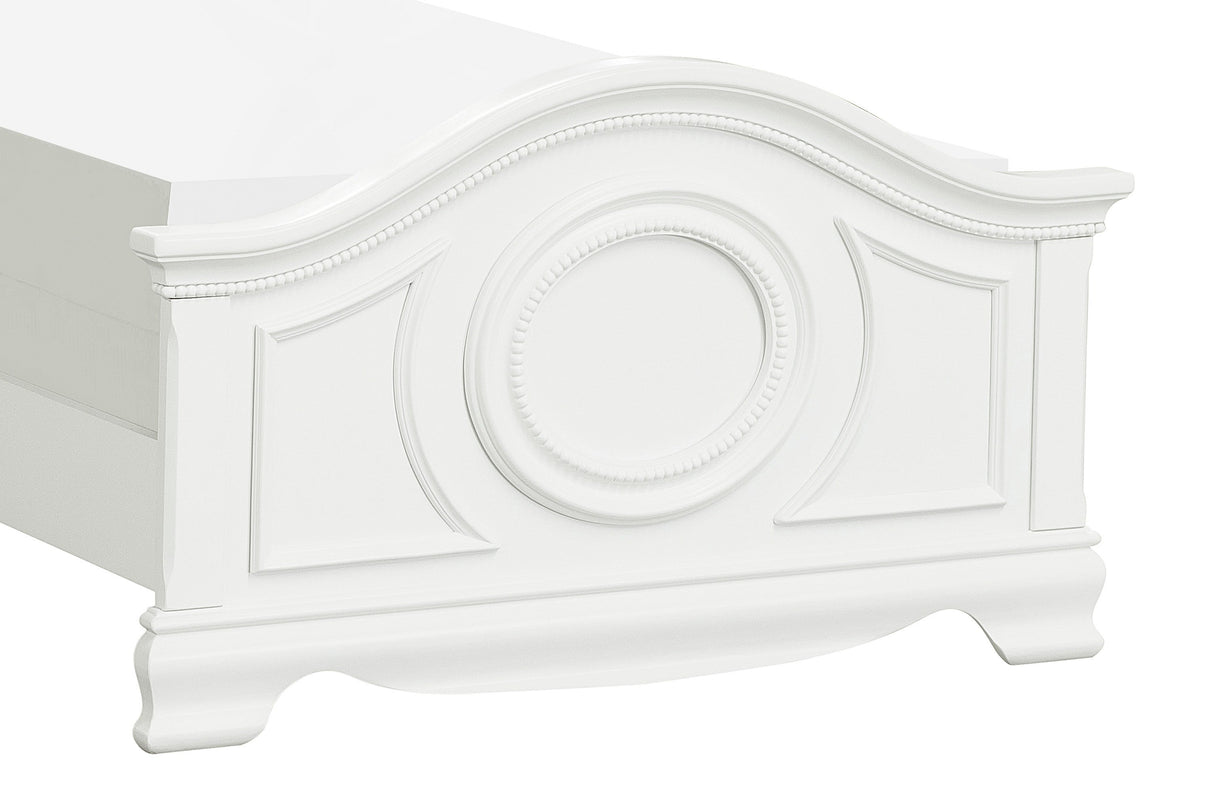 Lucida White Full Panel Bed from Homelegance - Luna Furniture
