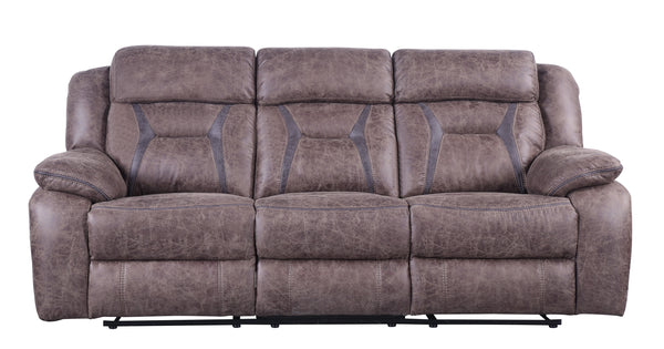 Madrona Dark Brown Reclining Sofa