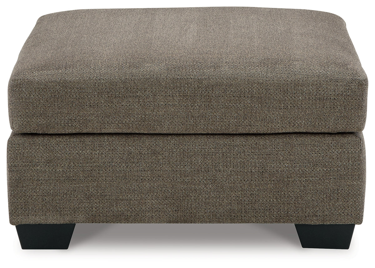 Mahoney Chocolate Oversized Accent Ottoman from Ashley - Luna Furniture