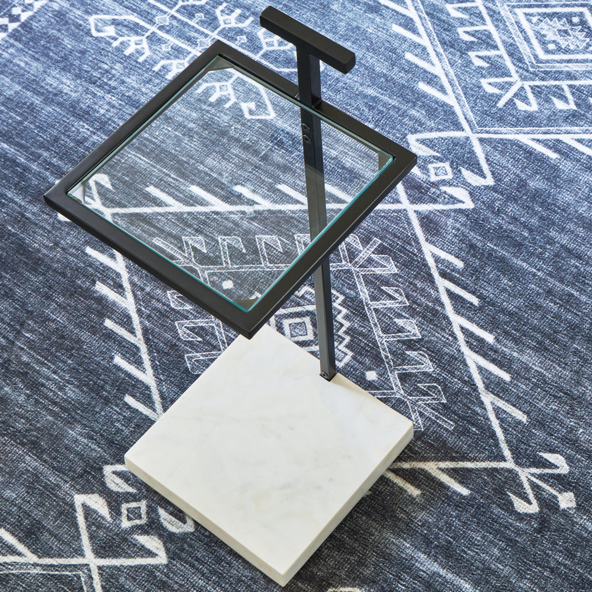 Mannill Black/White Accent Table from Ashley - Luna Furniture