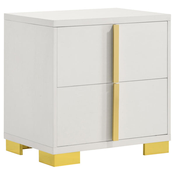 Marceline White 2-Drawer Nightstand