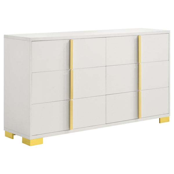 Marceline White 6-Drawer Dresser