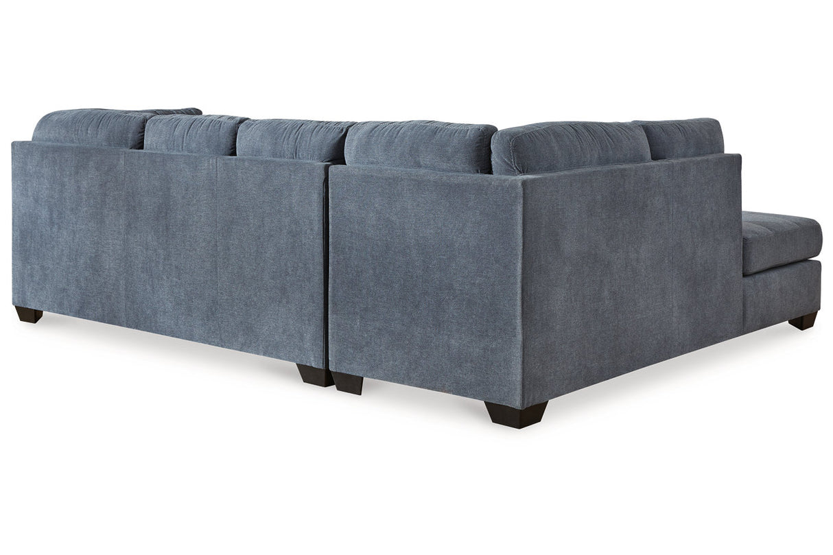 Marleton Denim 2-Piece LAF Chaise Sleeper Sectional from Ashley Furniture - Luna Furniture