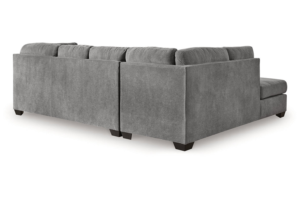 Marleton Gray 2-Piece LAF Chaise Sleeper Sectional from Ashley Furniture - Luna Furniture