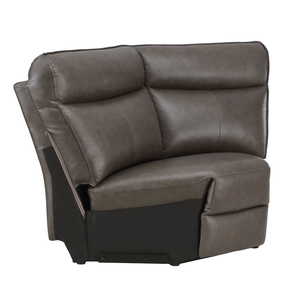 Maroni Dark Brown Leather 6-Piece Modular Power Reclining Sectional from Homelegance - Luna Furniture