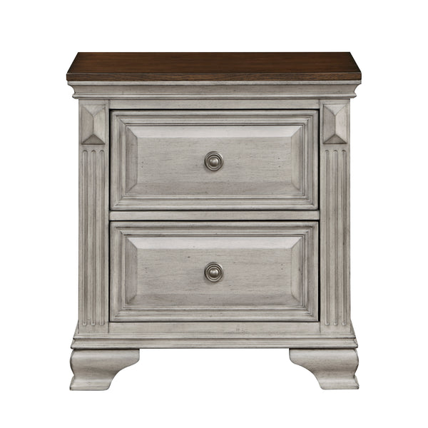 Marquette Gray/Brown Nightstand
