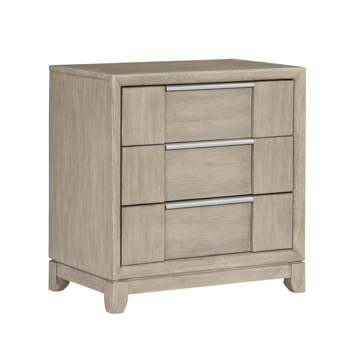 McKewen Light Gray 4-Piece Queen Upholstered Storage Platform Bedroom Set (Queen Bed, Nightstand, Dresser, Mirror) from Homelegance - Luna Furniture