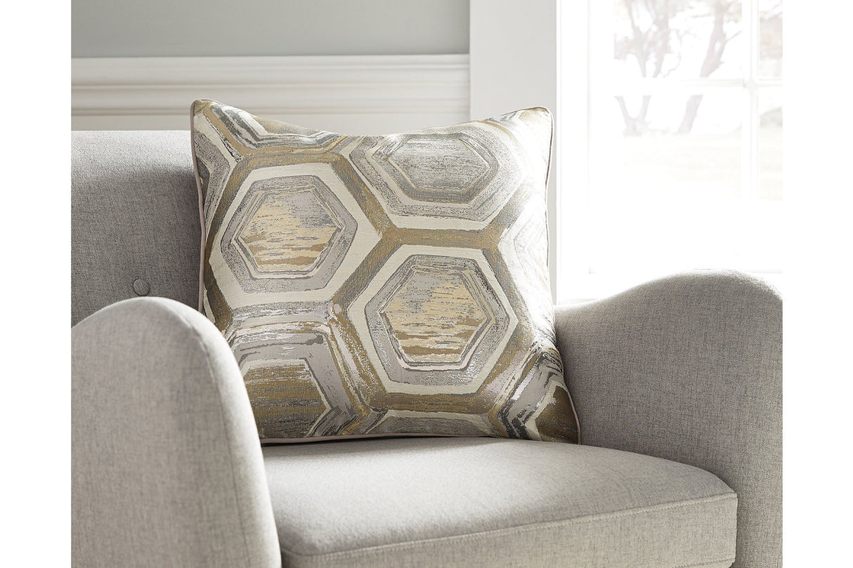 Meiling Metallic Pillow from Ashley - Luna Furniture