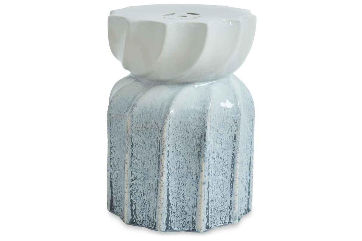 Michamere Gray/Taupe Stool from Ashley - Luna Furniture