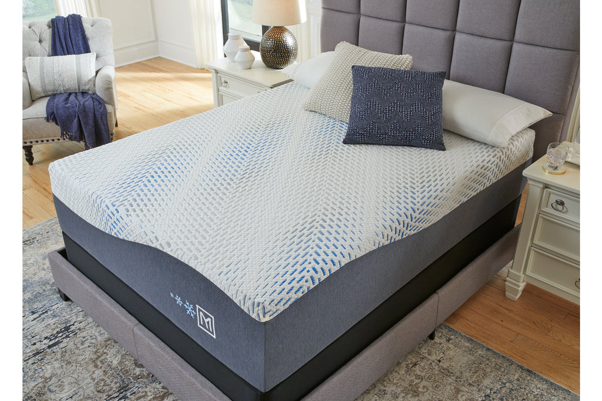 Millennium Cushion Firm Gel Memory Foam Hybrid White Queen Mattress from Ashley Furniture - Luna Furniture