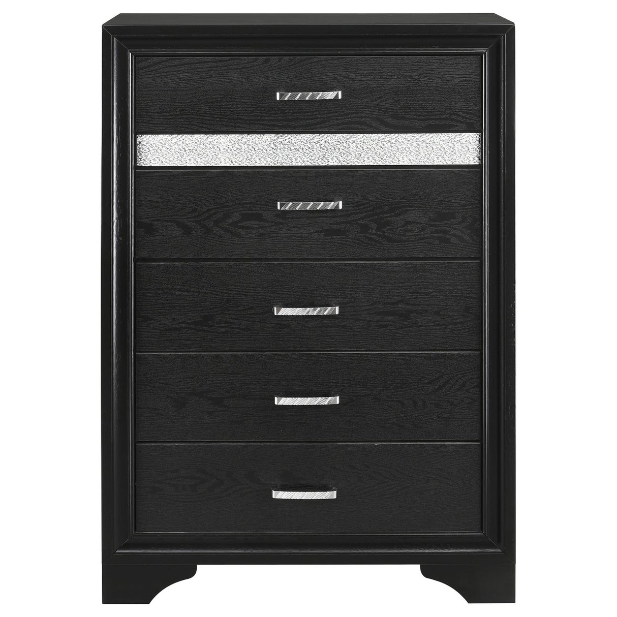 Miranda Black 5-Piece Queen Platform Storage Bedroom Set from Coaster - Luna Furniture