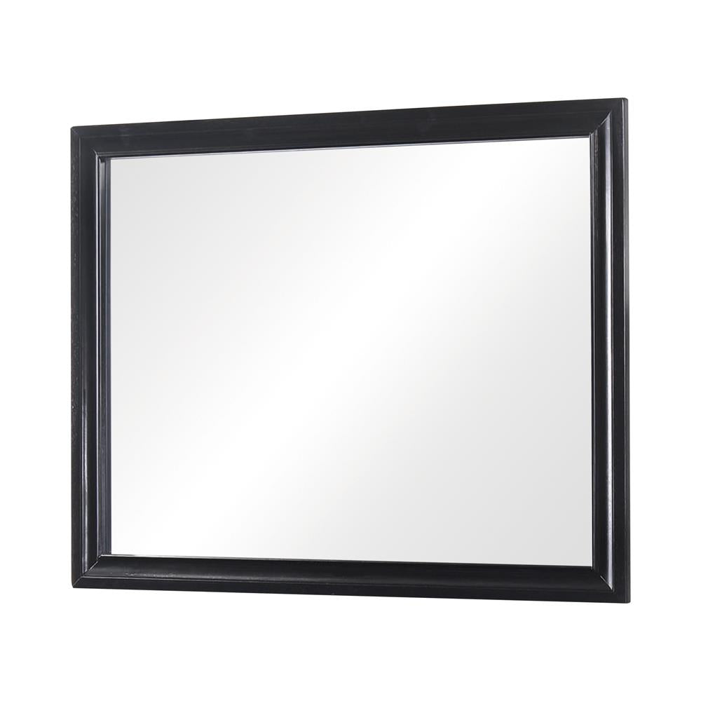 Miranda Black Rectangular Mirror (Mirror Only) from Coaster - Luna Furniture