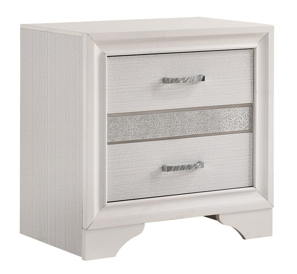 Miranda White 2-Drawer Nightstand