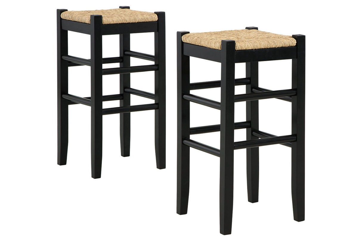 Mirimyn Black Bar Height Barstool, Set of 2 from Ashley Furniture - Luna Furniture