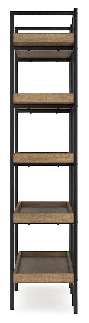Montia Light Brown 76" Bookcase from Ashley - Luna Furniture