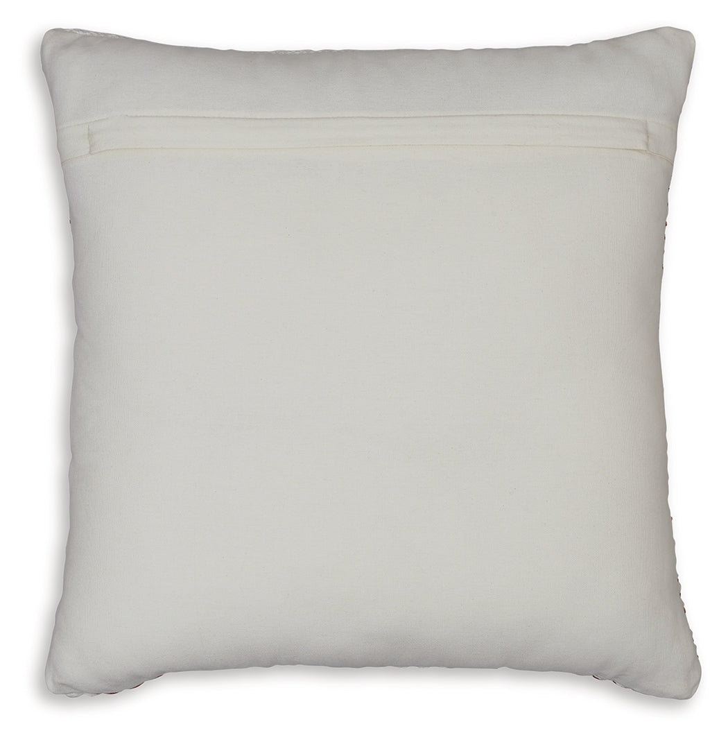 Nashlin White/Rust Pillow (Set of 4) from Ashley Furniture - Luna Furniture