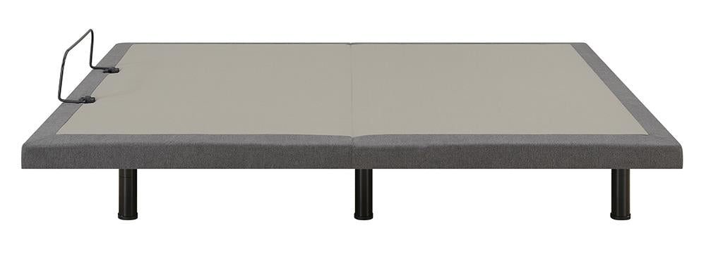 Negan Gray and Black Twin XL Adjustable Bed Base from Coaster - Luna Furniture