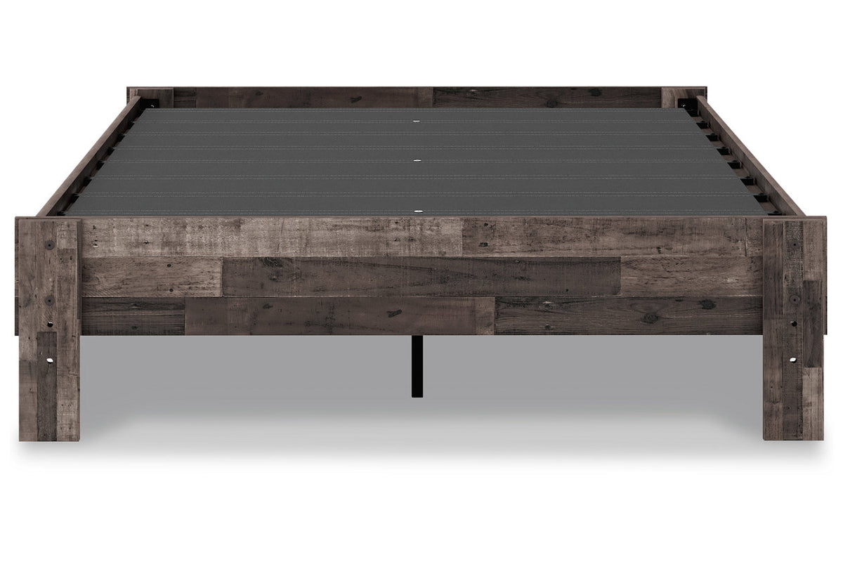 Neilsville Multi Gray Full Platform Base Bed from Ashley - Luna Furniture