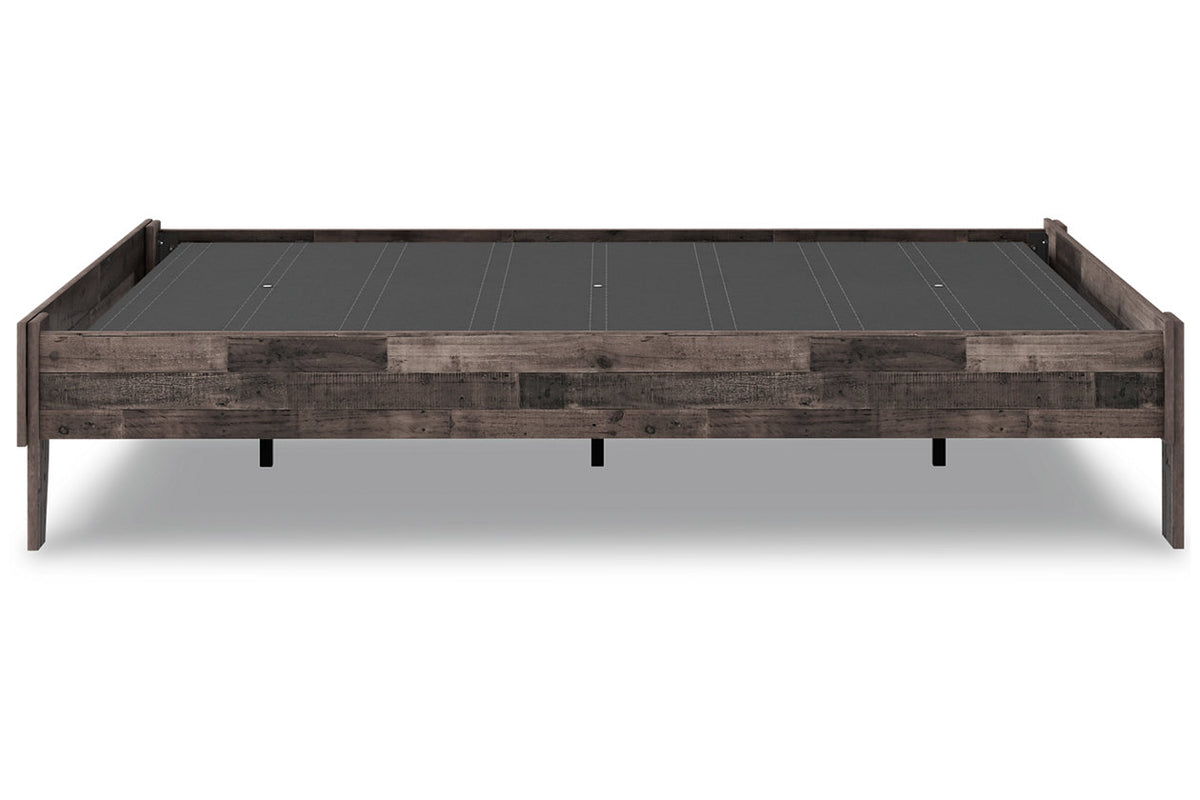 Neilsville Multi Gray Full Platform Base Bed from Ashley - Luna Furniture