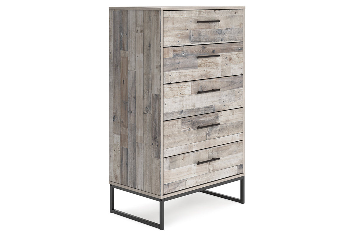 Neilsville Whitewash Chest of Drawers from Ashley Furniture - Luna Furniture