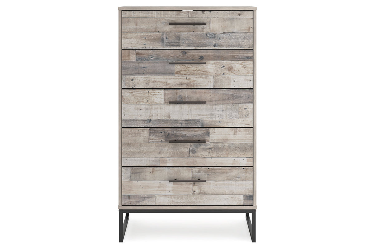 Neilsville Whitewash Chest of Drawers from Ashley Furniture - Luna Furniture