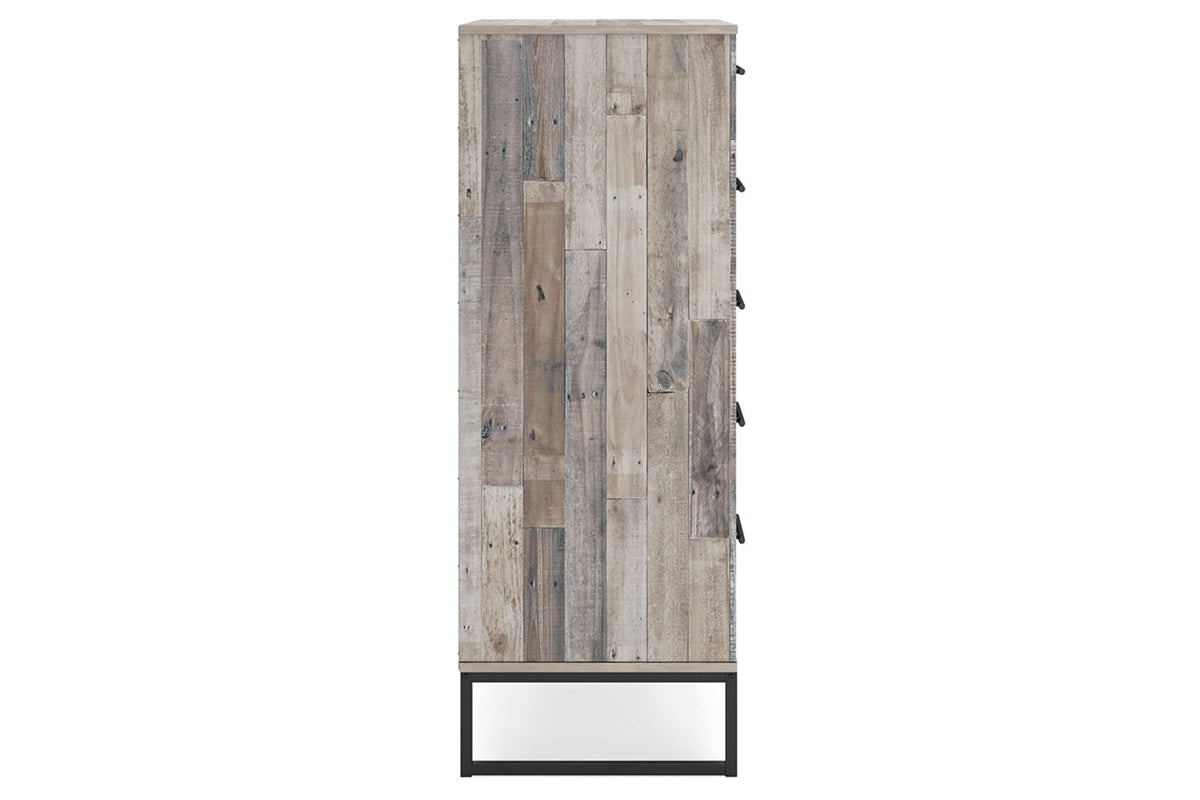 Neilsville Whitewash Chest of Drawers from Ashley Furniture - Luna Furniture