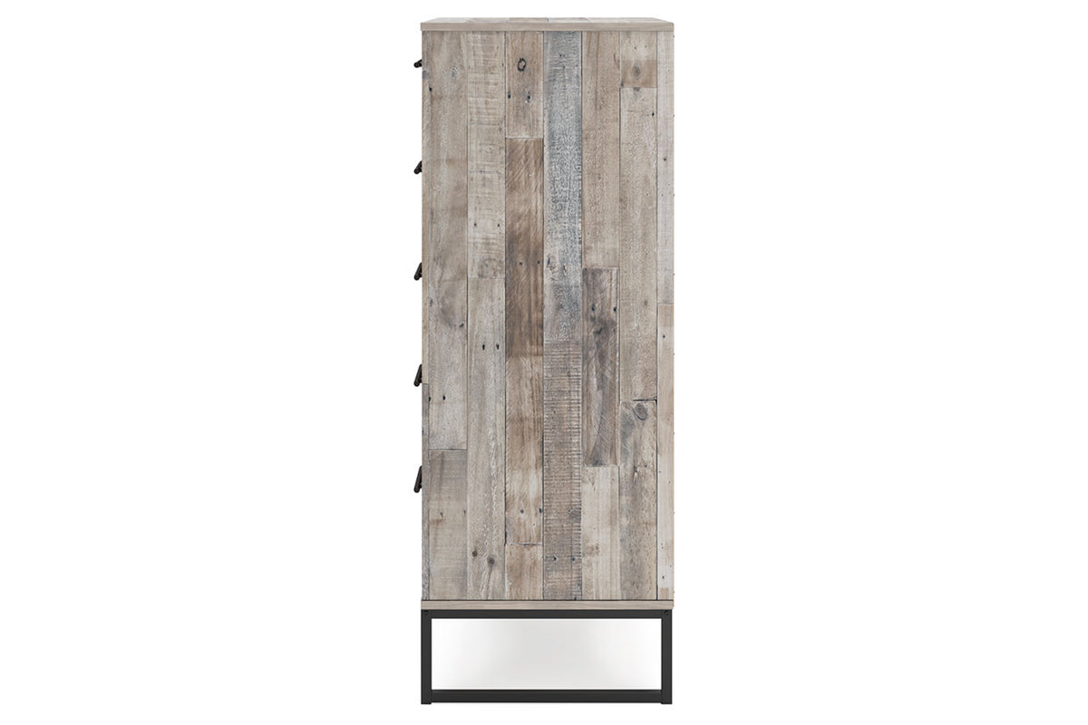 Neilsville Whitewash Chest of Drawers from Ashley Furniture - Luna Furniture