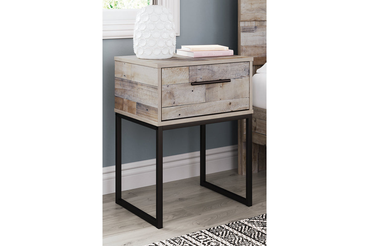 Neilsville Whitewash Nightstand from Ashley - Luna Furniture