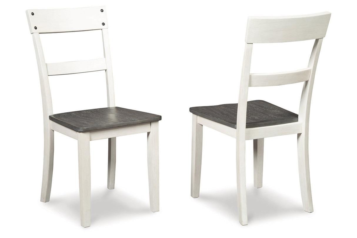 Nelling Two-tone Dining Chair, Set of 2 from Ashley - Luna Furniture