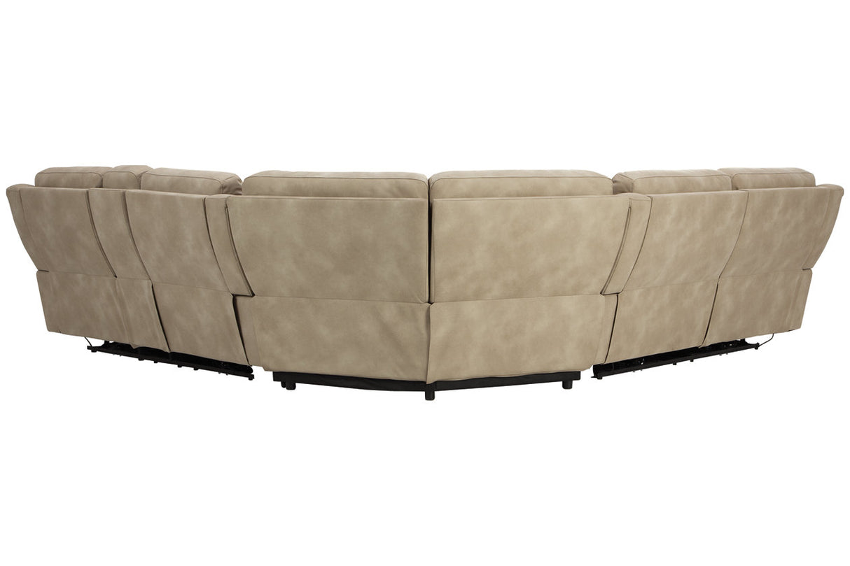 Next-Gen DuraPella Sand 3-Piece Power Reclining Sectional from Ashley - Luna Furniture