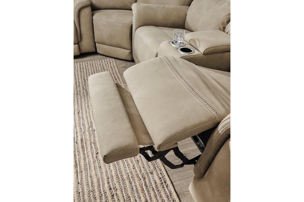 Next-Gen DuraPella Sand 3-Piece Power Reclining Sectional from Ashley - Luna Furniture