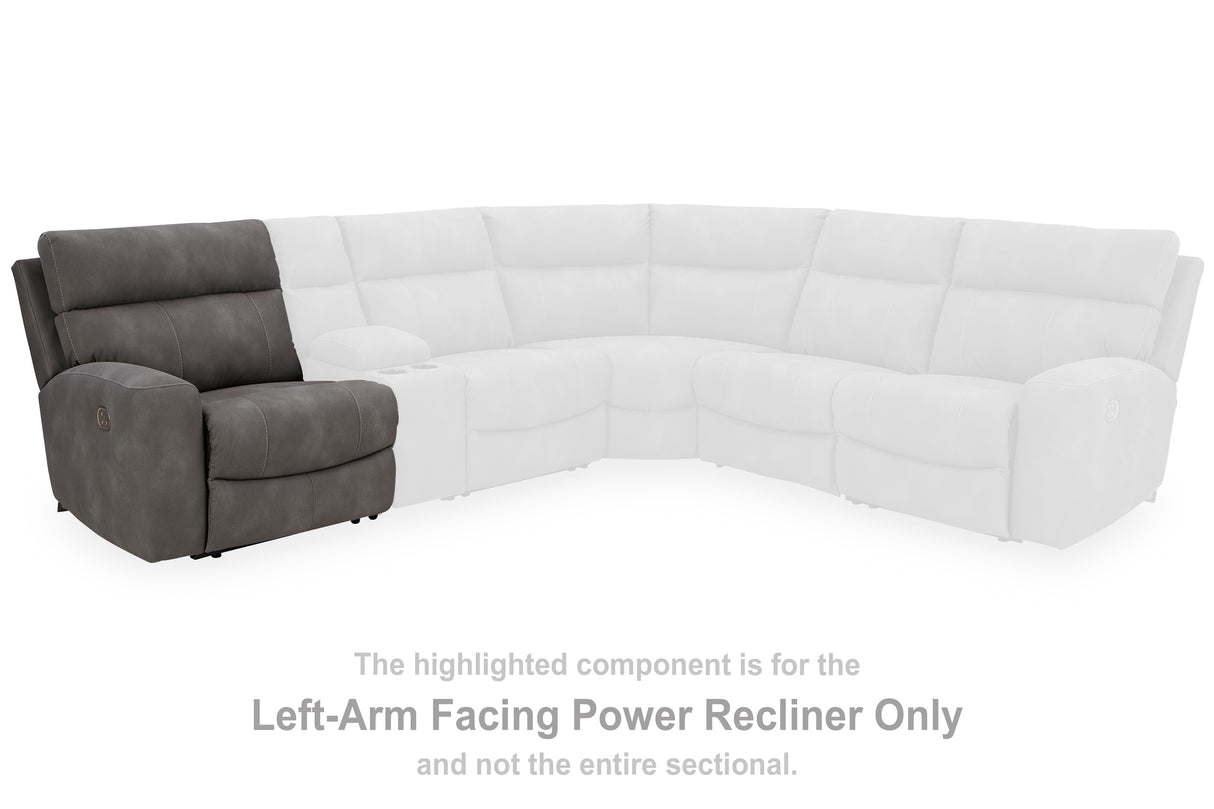 Next-Gen DuraPella Slate Left-Arm Facing Power Recliner from Ashley - Luna Furniture