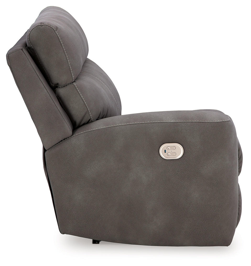 Next-Gen DuraPella Slate Left-Arm Facing Power Recliner from Ashley - Luna Furniture