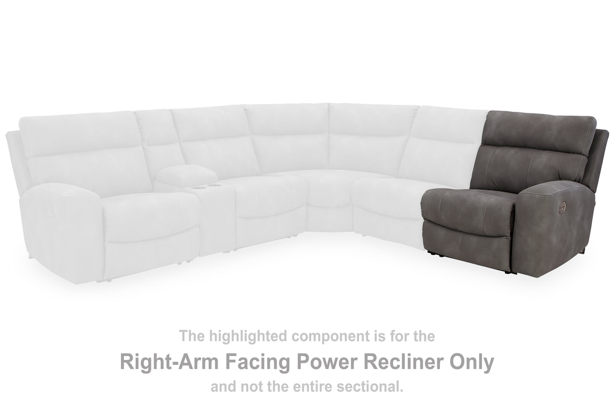 Next-Gen DuraPella Slate Right-Arm Facing Power Recliner from Ashley - Luna Furniture