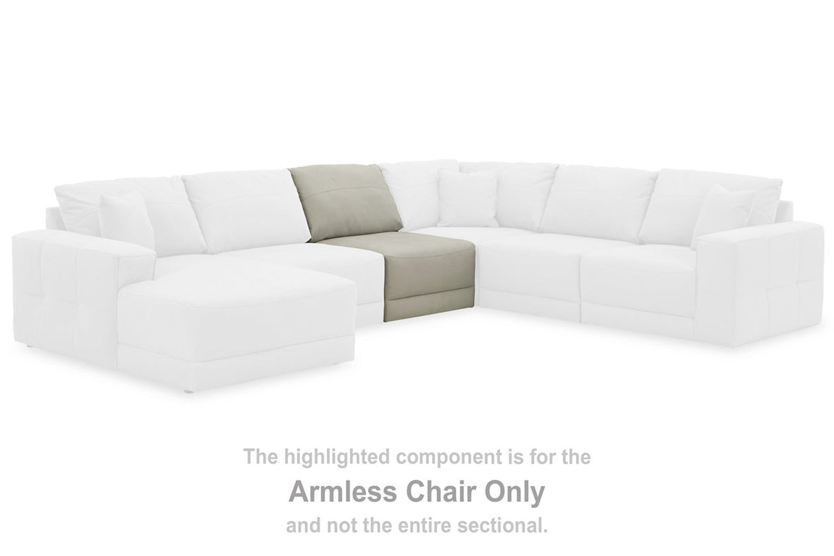 Next-Gen Gaucho Gray Armless Chair from Ashley Furniture - Luna Furniture