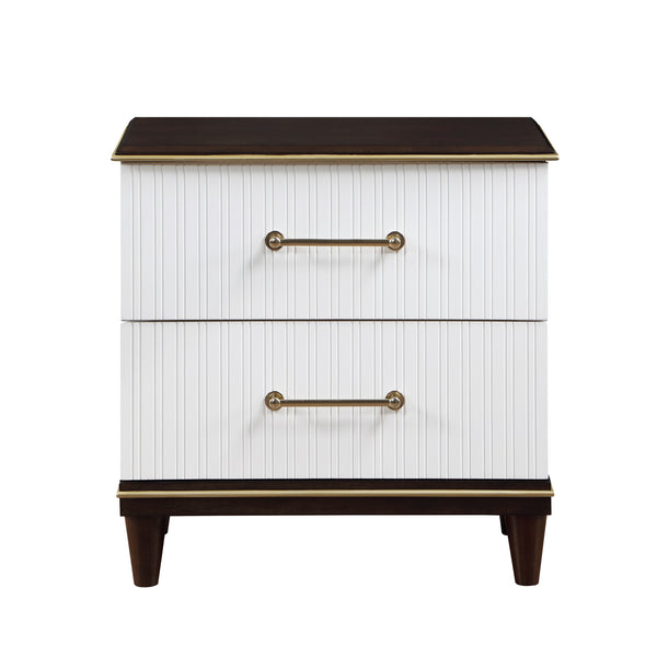 Niles White/Cherry Nightstand