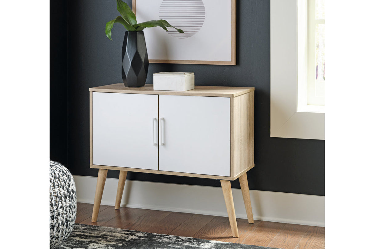 Orinfield Natural/White Accent Cabinet from Ashley - Luna Furniture