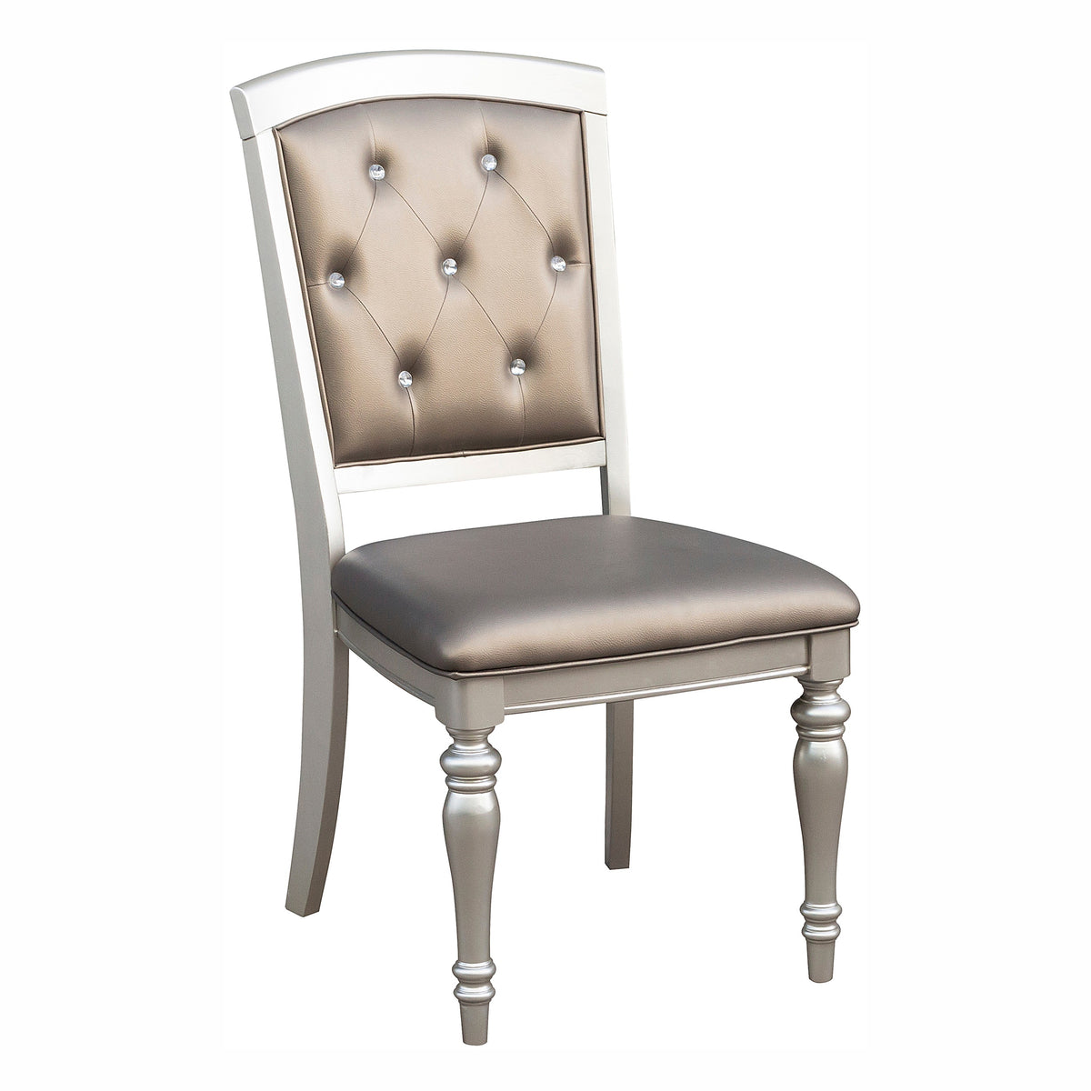 Orsina Silver Side Chair, Set of 2 from Homelegance - Luna Furniture