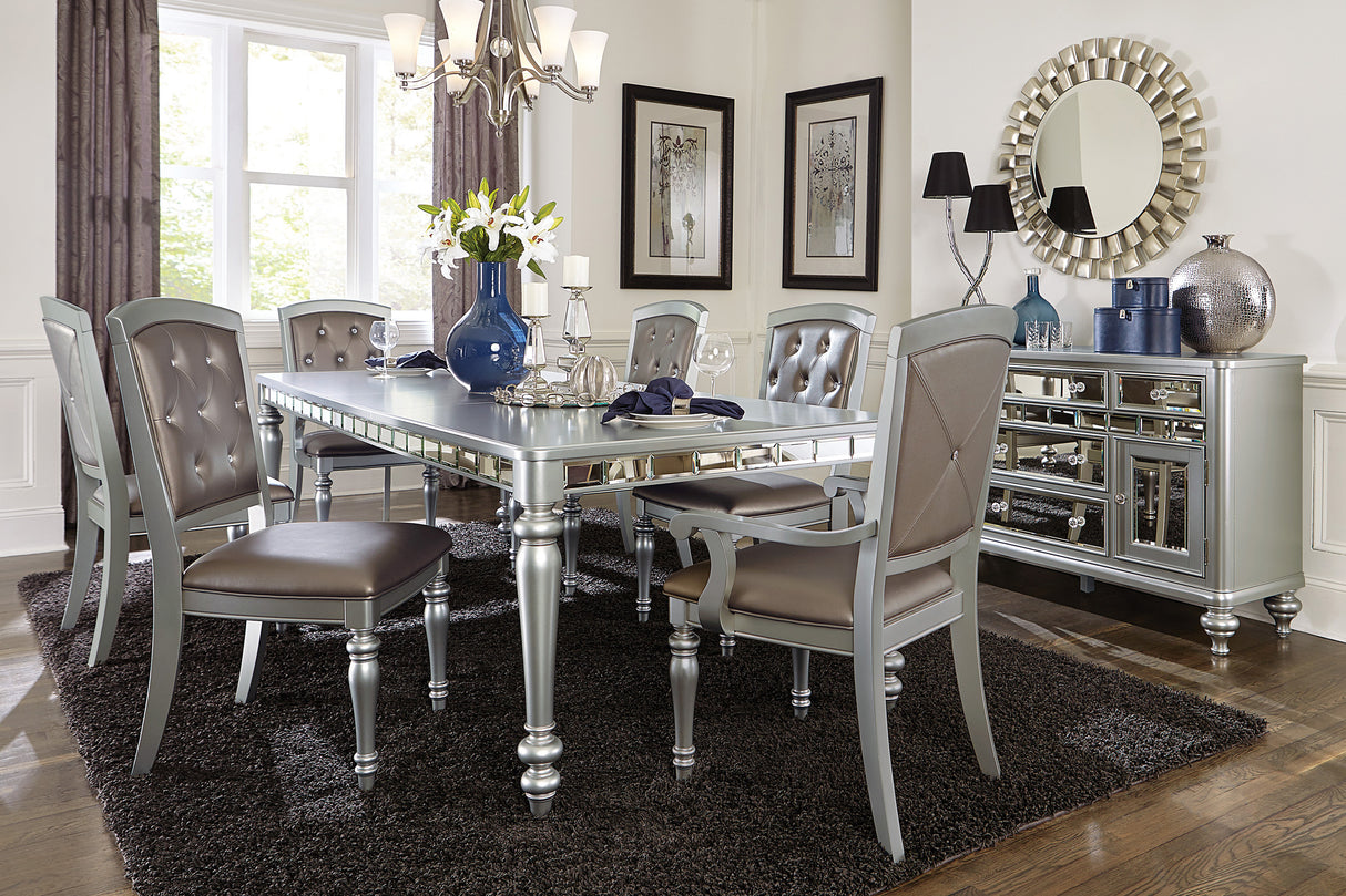 Orsina Silver Side Chair, Set of 2 from Homelegance - Luna Furniture