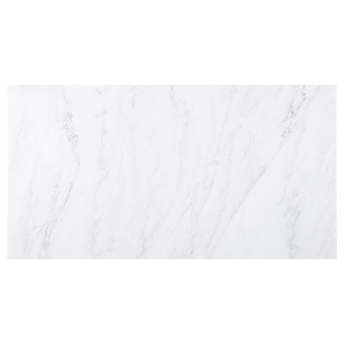 Osborne Espresso and White Trestle Base Marble Top Dining Table from Coaster - Luna Furniture