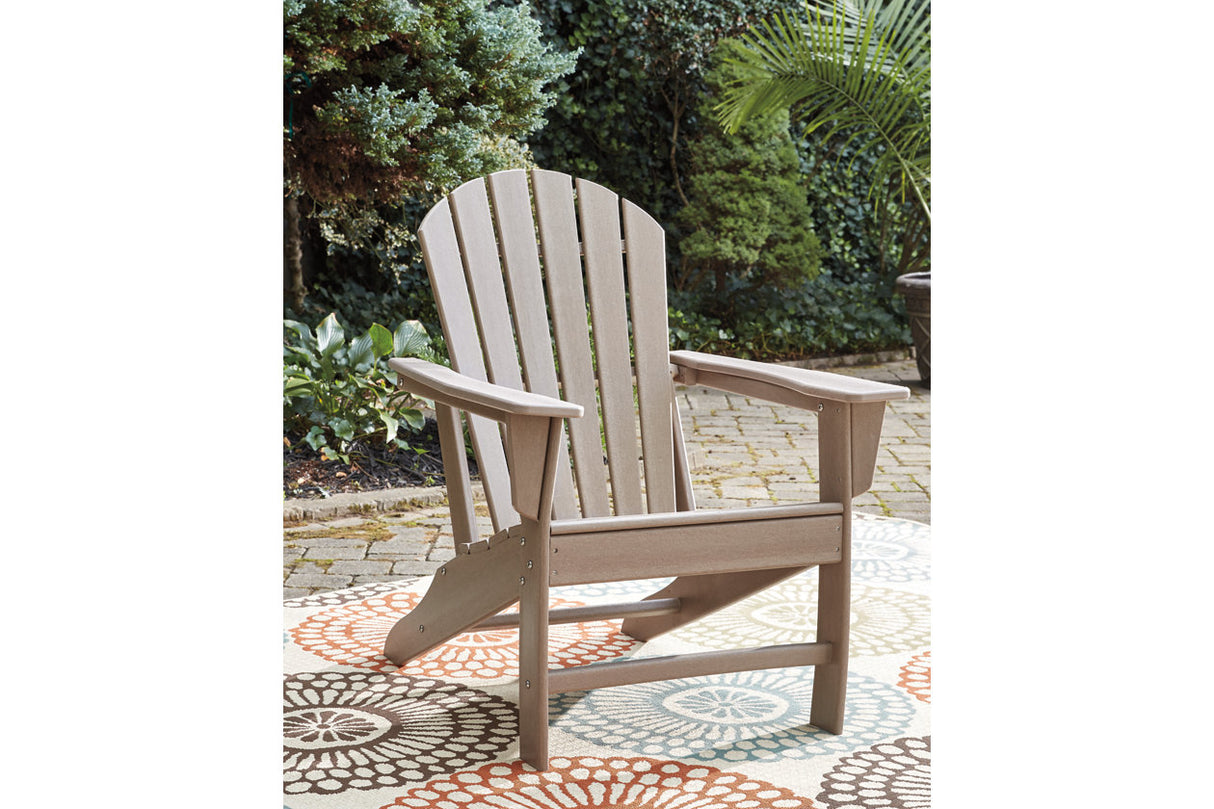 Sundown Treasure Grayish Brown Adirondack Chair from Ashley - Luna Furniture